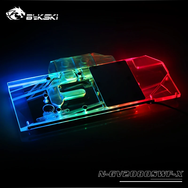 ^Cheap Bykski Water Block use for GIGABYTE RTX2080 WINDFORCE OC 8G / RTX2070 GAMING OC 8G / Copper Block/3PIN 5V A-RGB / 4PIN 12V RGB