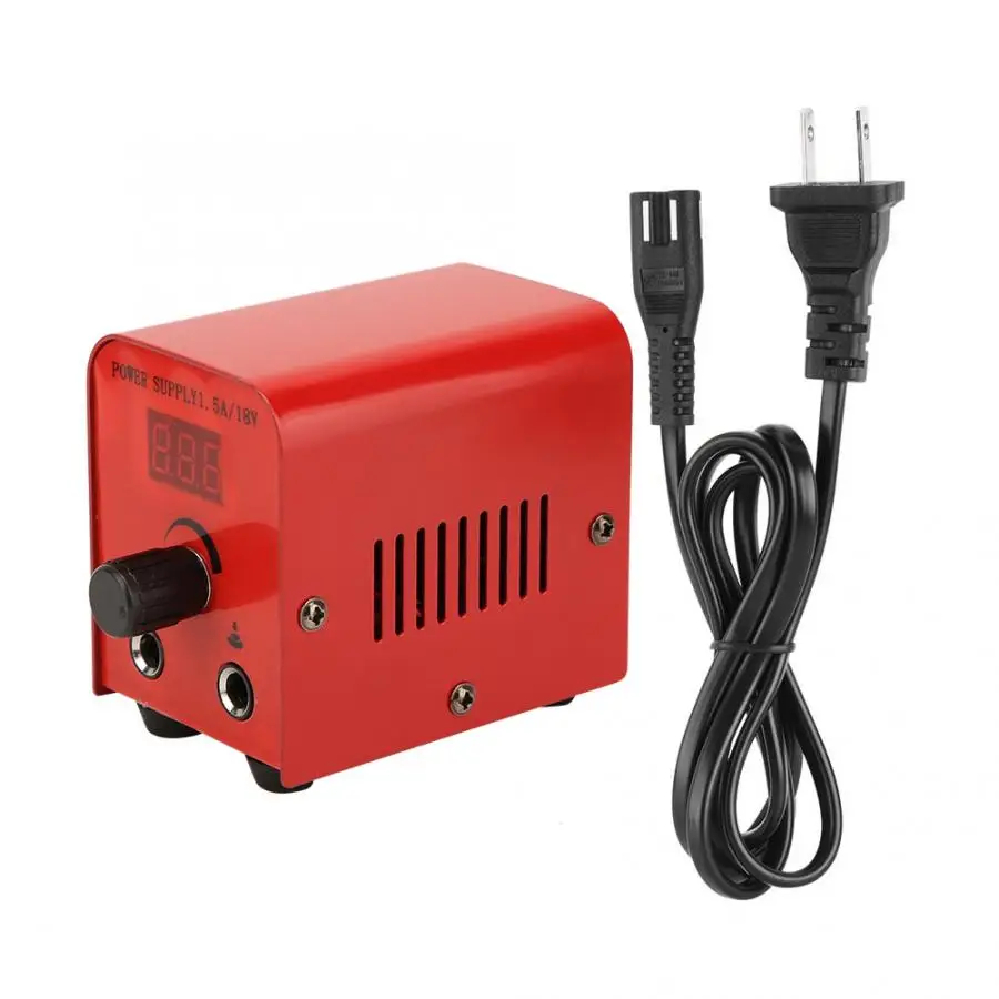US Plug Принадлежности для татуировок светодиодный экран с цифровым дисплеем высокомощная тату-машина Электропитание для тату-инструмента Footswitch - Цвет: US Plug