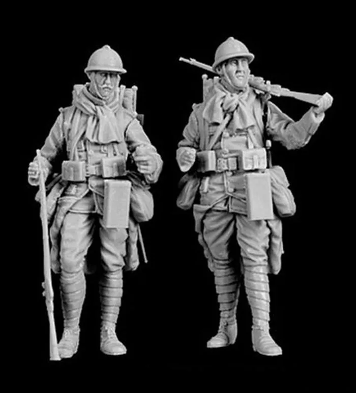 

1/35 Assembly Resin Figure Kit French Soldiers