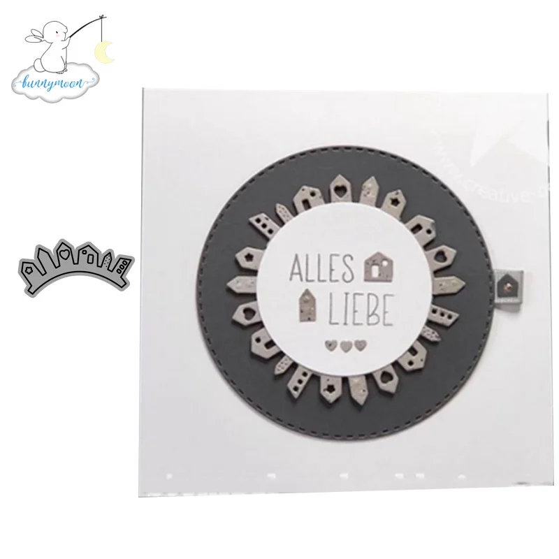 

2019 New Arrival Cute House Metal Cutting Dies Embossing Scrapbooking Stencil Craft Cut Dies For DIY Card Handmade