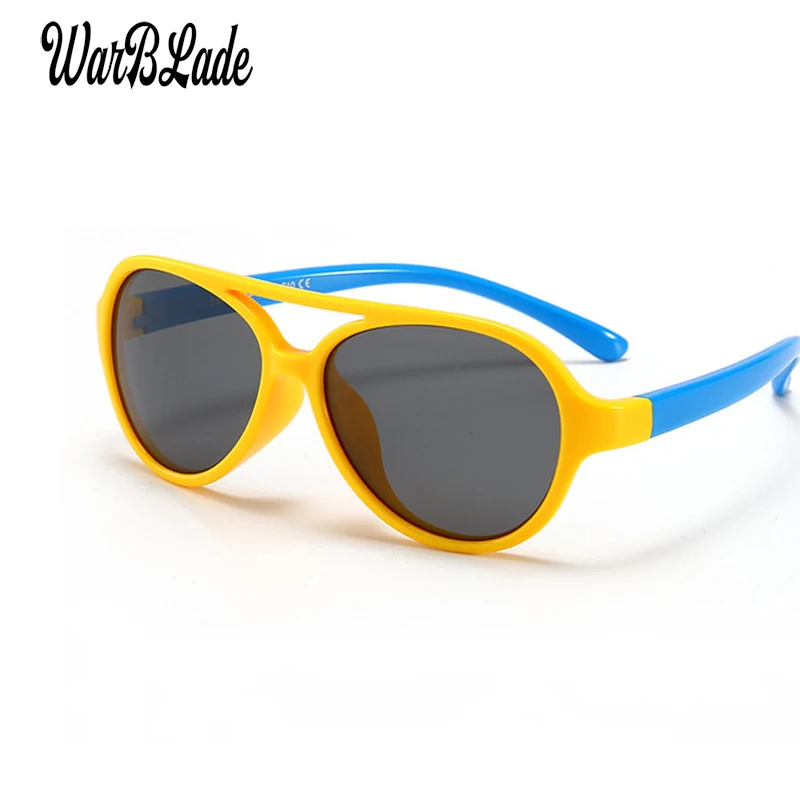 WarBLad/Модные Детские поляризованные солнцезащитные очки UV400 для мальчиков и девочек, детские очки с гибкой оправой, защитные очки, солнцезащитные очки