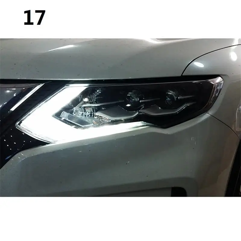 Luces Neblineros Para Auto Assessoires, автомобильные фары в сборе, Светодиодные Автомобильные фары 17 для Nissan X-TRAIL