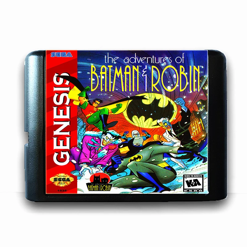 The Adventure Of Batman Robin for 16 bit Sega MD Game Card for Mega Drive for