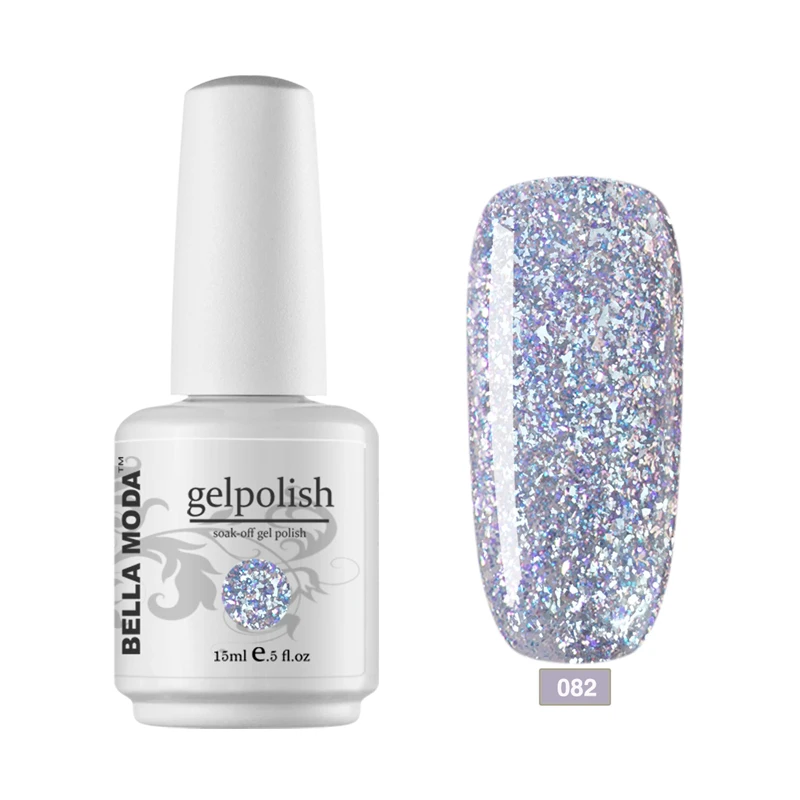 082 BELLA MODA 15 мл серия Bling color Soak Off УФ-гель для ногтей лак гель лак для ногтей - Цвет: 082