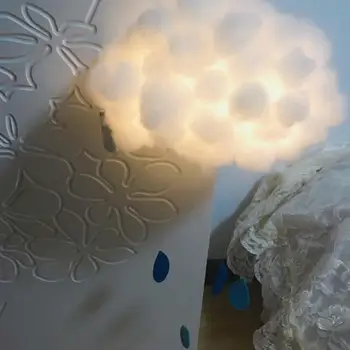 

Beautiful Pendant Light Handmade Living Room Exquisite Birthday Night Light Cloud Light PP Cotton DIY Economic Gift Bedroom