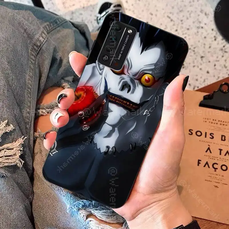 TOPLBPCS чехол для телефона с принтом тетрадь смерти Рюк Кира мягкий Huawei Honor 8x9 10 20 V 30