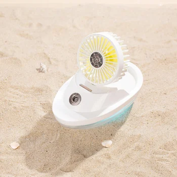

Mini Handheld Fan Owcean Wind Spray Summer Portable USB Rechargeable Fan 2000mAh Battery-powered Continuous Working 8 Hours