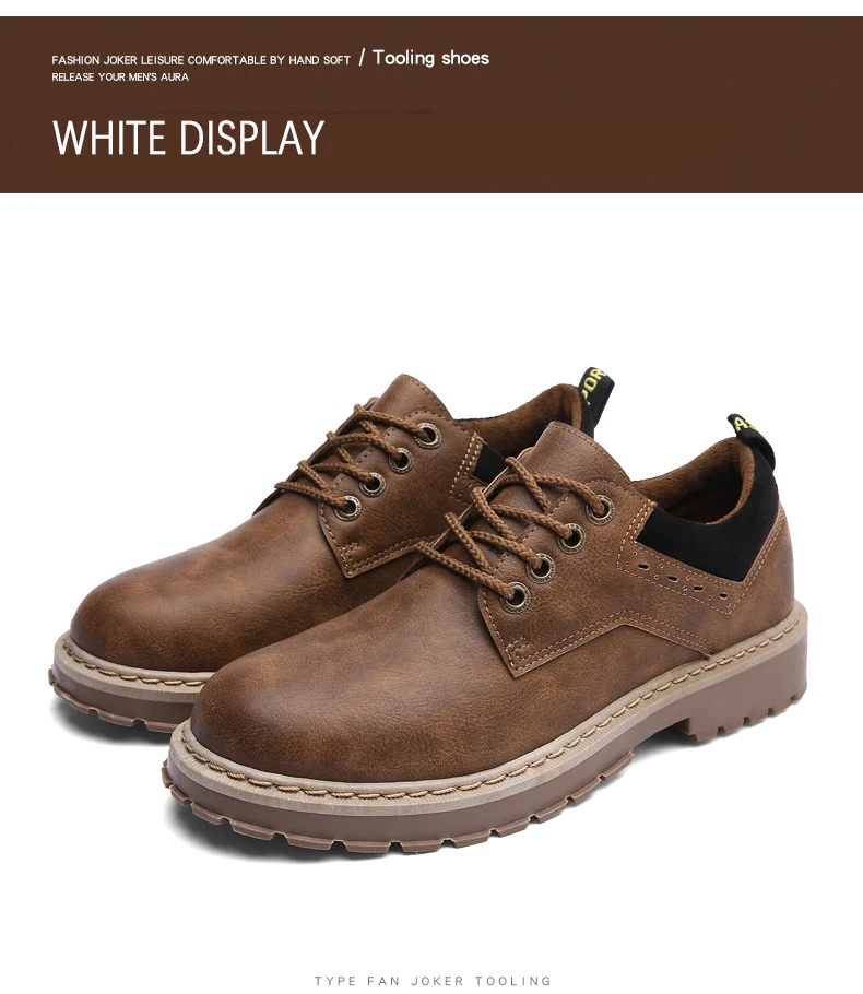 Vintage lace-up oxford leather shoes for men dance party wedding dress shoes genuine leather low-top martins boot outdoor sneakers (25)