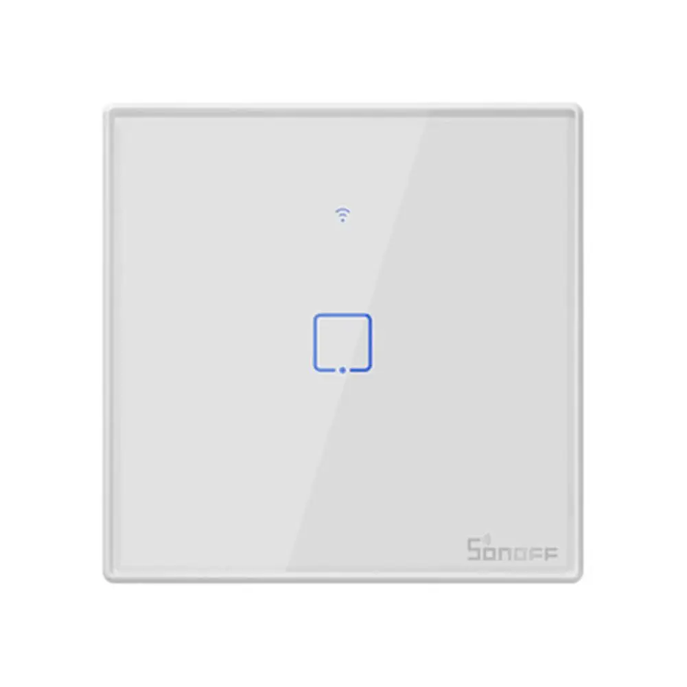 One Passage Смарт-выключатель Sonoff TX T2 EU настенная сенсорная панель Smart Wifi пульт дистанционного управления Переключатель евро 1 2 3 прохода для умного дома жизни - Комплект: One Passage