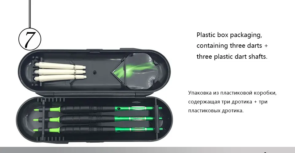 Easytoday 3Pcsset Green Soft Tip Darts Sports Supplies Darts Professional Metal Barrel Darts Shafts Aluminum Flight Tail wing (7)