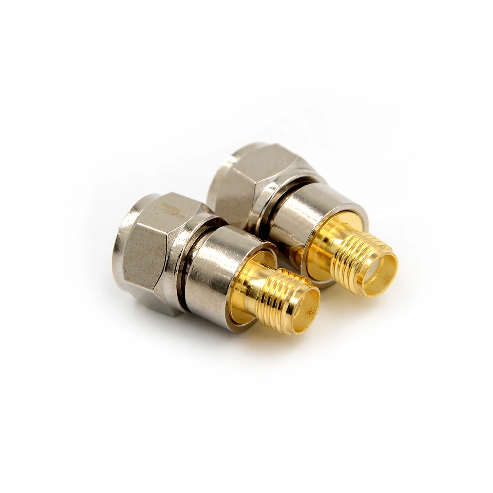 Conector macho tipo F a hembra SMA, Conector de Adaptador Coaxial RF recto F macho a hembra SMA