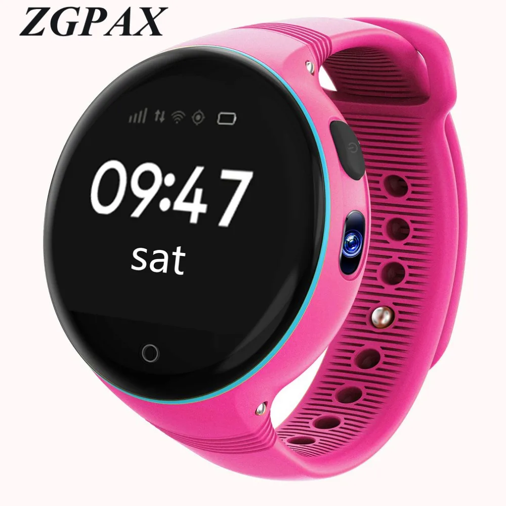 

ZGPAX S668 Children Smart Watch IP54 Waterproof 1.22" IPS Round screen Android Wristwatch Zero-distance Positioning Kids Watch