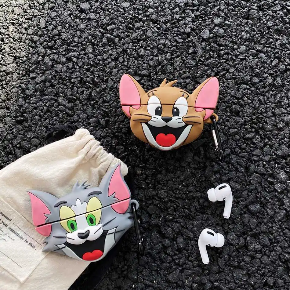 3D чехол для наушников для Airpods Pro Чехол силиконовый милый рыбка Пингвин Мультяшные наушники/Earpods чехол для Apple Air pods Pro 3 чехол s
