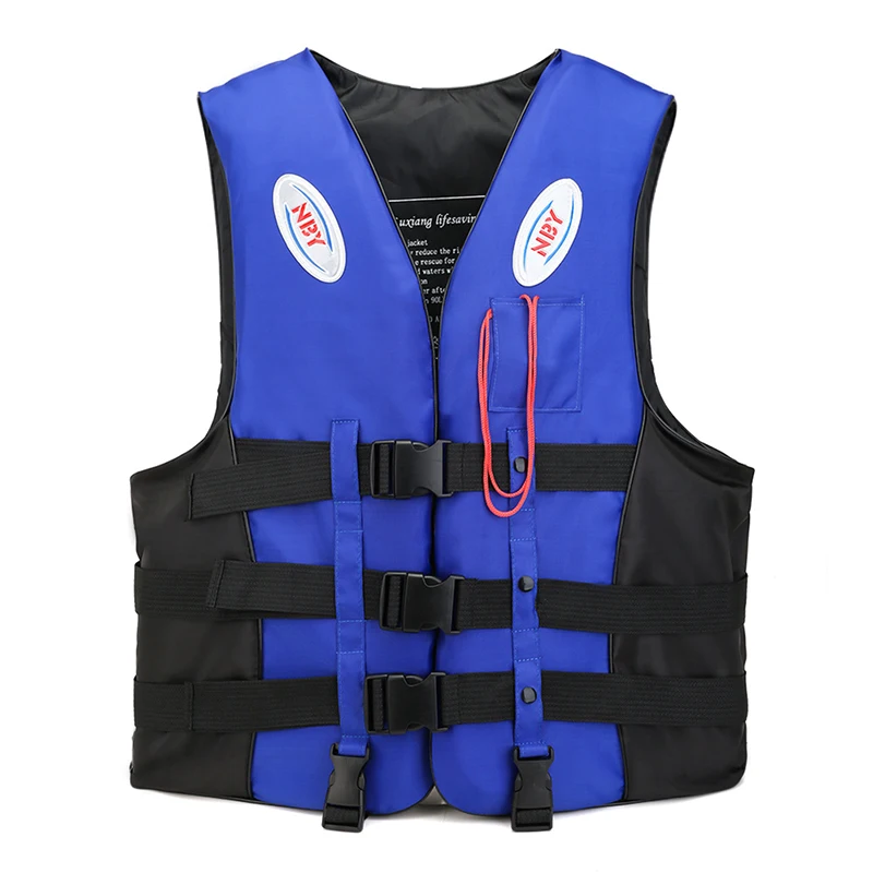 

Children Adult Professional Life Vest Reflective Adjustable Waistcoat Jacket With Whistle For Swimming