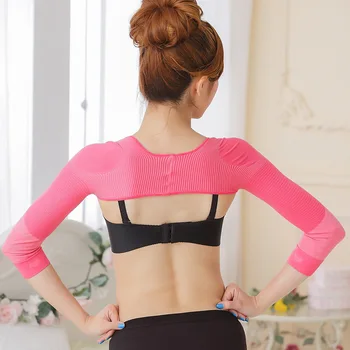 

Newly Elastic Compression Arm Slimmer Back Shoulder Corrector Long Sleeve Weight Loss Arm Control Shapewear 19ing