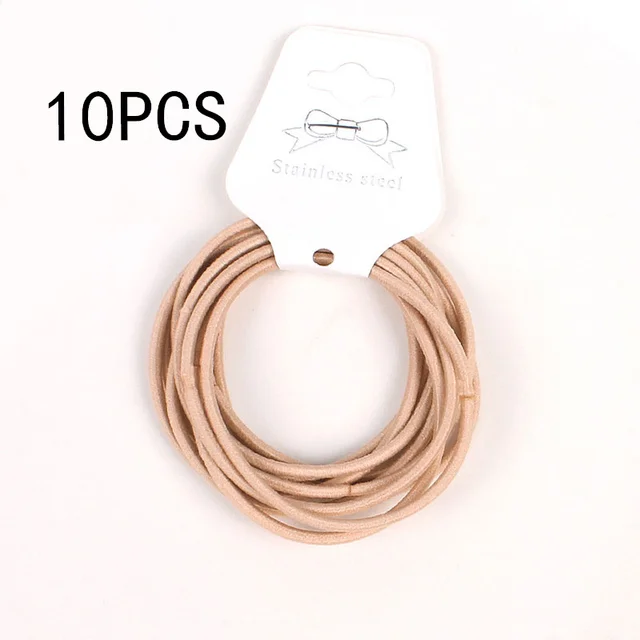 30PCS Women Girls 4CM Colorful Polyester Elastic Hair Bands Ponytail Holder Rubber Bands Scrunchie Headband Hair Accessories a10