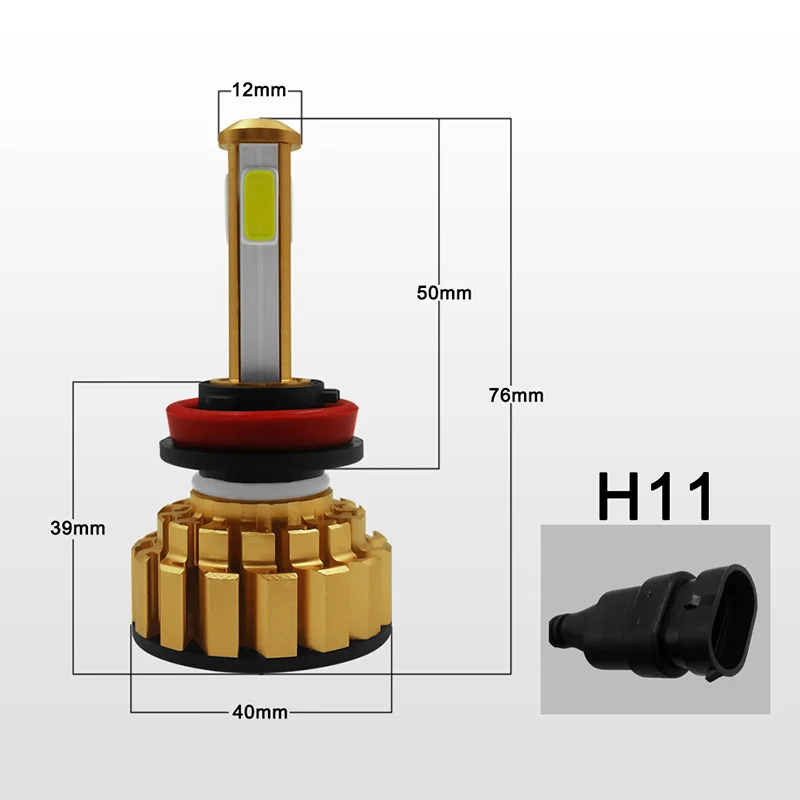 TF30 4 стороны 10000LM H8 H11 9005 9006 H4 H7 светодиодный фар автомобиля лампы Автомобильные светодиодные фары Hi/низкая C6 S2 12V 24V 6000K