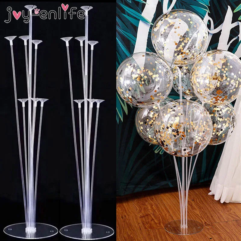 2 set balloon stand 2 набора 14 трубок держатель для шарика подставка для воздушных шаров Колонка воздушный шар "Конфетти" Дети День Рождения Вечеринка Детский ДУШ свадебные украшения поставки - Цвет: 2 set balloon stand