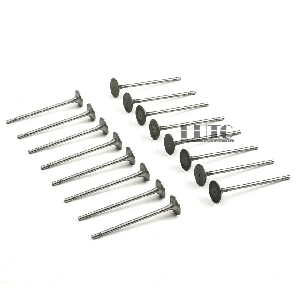 16pcs 04E109601B inlet outlet engine valves For VW Jetta Golf Passat Audi A1 A3 Skoda Octavia Seat Leon 1.4 TFSI EA211
