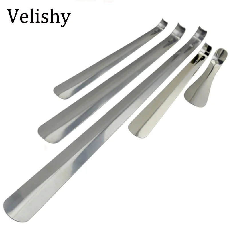 Professional Shoehorn Practical Durable Durable Metal Silver Tone Shoe Horn Lifter Stainless Steel Long Handle 16/30/45/52/58cm