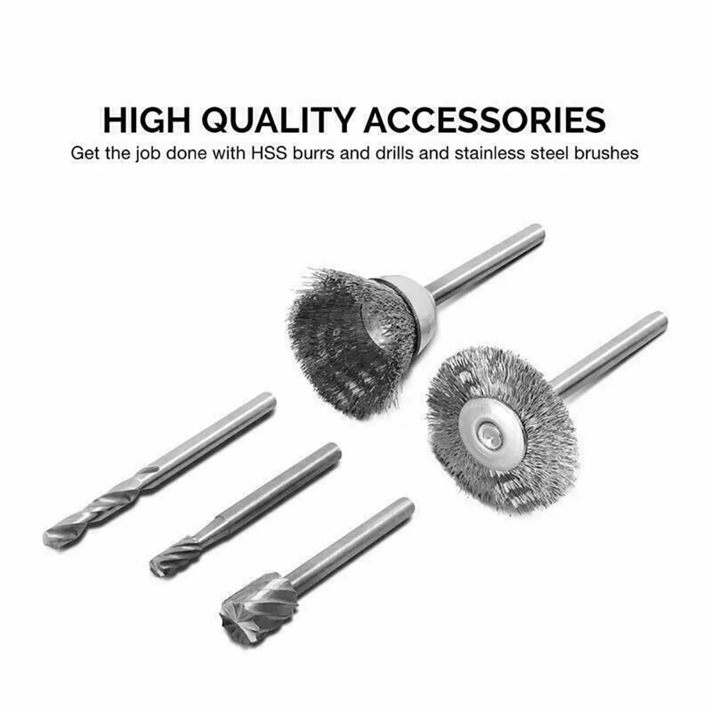 228PCS Shank Practical Home Repair Electric Rotary Tool With Box Cutting Polishing Bits Accessories Grinding Head Set Carving