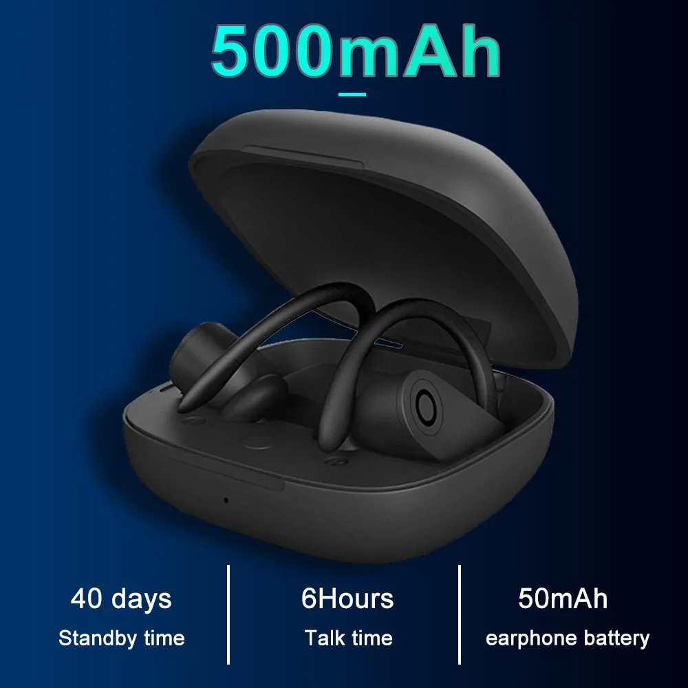 B10 TWS Bluetooth наушники беспроводные стерео наушники ушные крючки гарнитура спортивные ушные крючки настоящие Беспроводные наушники с микрофоном