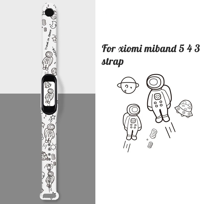 

Silicone Watch band For Xiaomi Mi Band 4/5 Mi Band3 Bracelet for Miband 5 Wristband for mi band 4 Smart Watch Replacement Strap