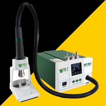 

Lead-free Adjustable Hot Air best 863 Rework Station Soldering Touch Screen LCD 1200W 220V For Phone CPU PCB