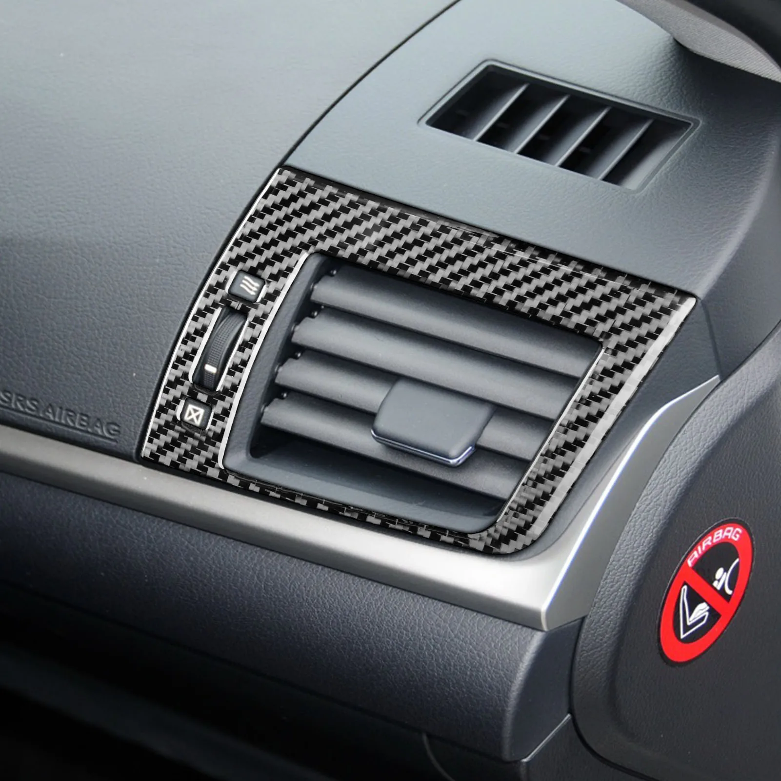 

Car Interior Styling Carbon Fiber AC Outlet Air Outlet Frame Decoration Cover Stickers For LEXUS CT200h F-SPORT