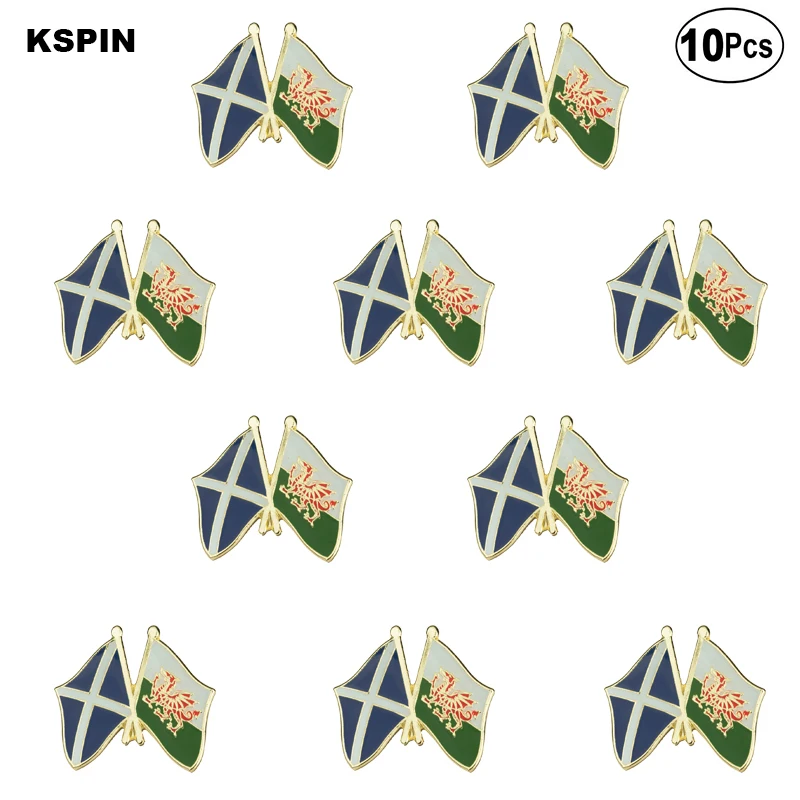 Scotland Wales Flag Lapel Pin badge Brooch Pins Badges 10Pcs a Lot | Дом и сад