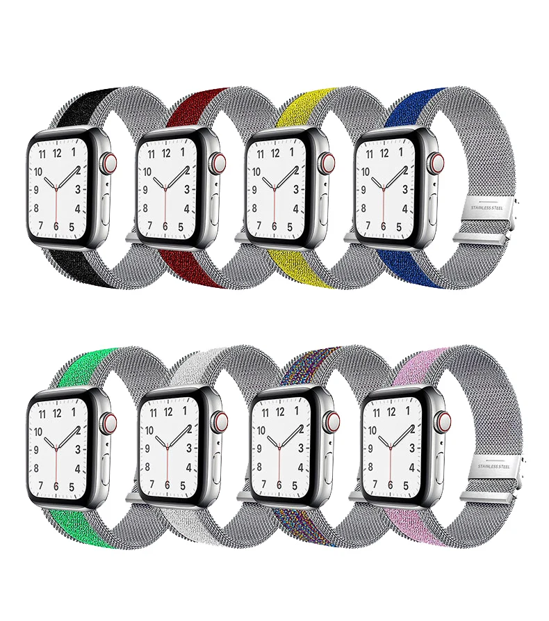 Apple watch ̴ Ʈ  38mm 40mm 42mm 44mm, ε巯 ź Ϸ + ж  iWatch ø 3 4 5 6 se 
