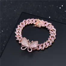 

Personalized Custom Butterfly Zircon Bracelet For Women Gift Jewelry