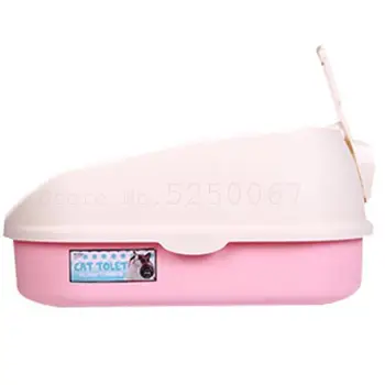 

Cat Sand Pot Semi-closed Large Cat Toilet Small Cat Sand Pot Cat Dung Pot Cat Cleaning Supplies Cat Sand Shovel