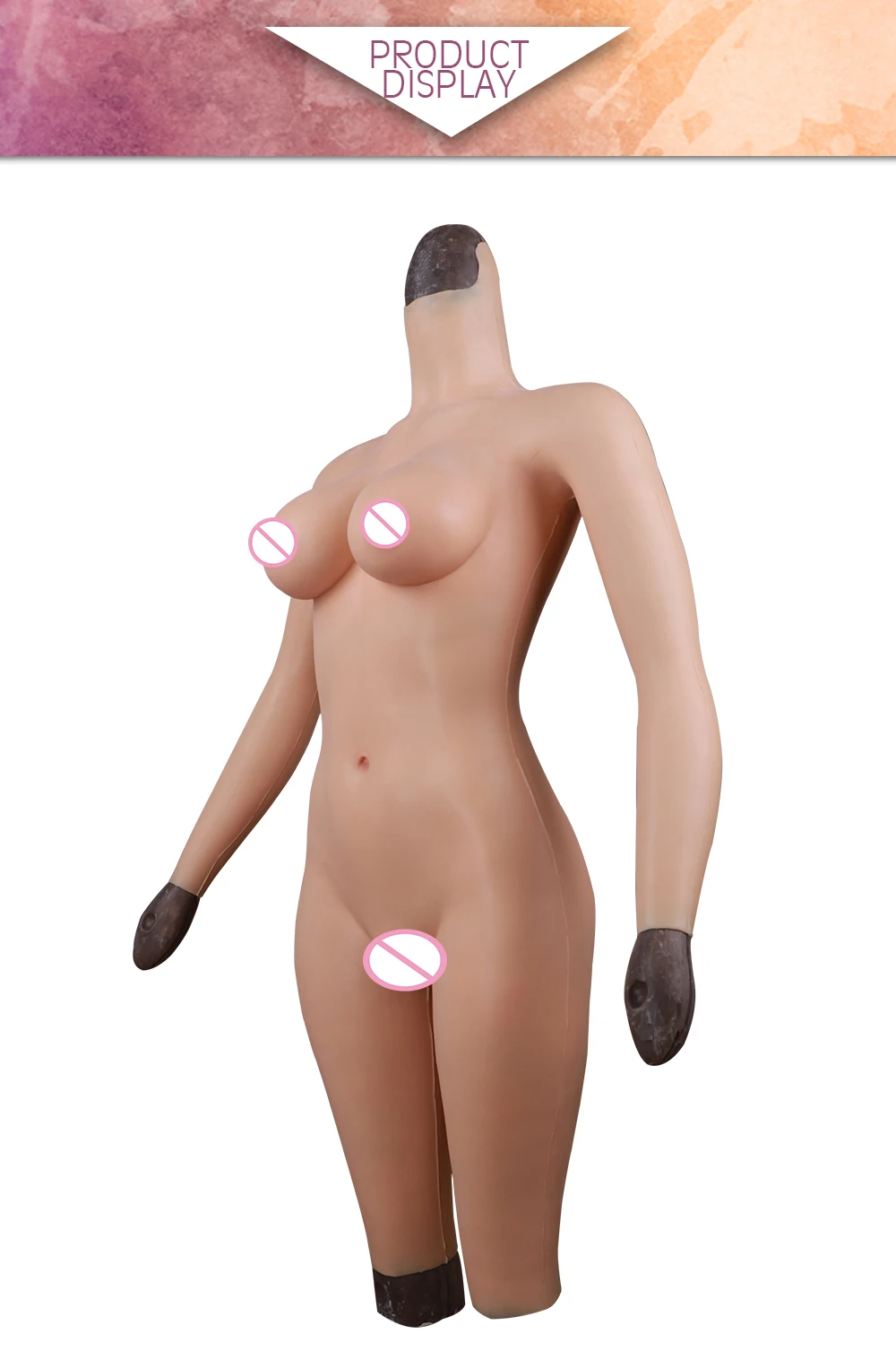 Eyung Crossdresser Silicone Tits Artifical Breast Forms Vagina 5-point Bodysuit No Oil Food Grade Memory Silicone Fake Boobs D Cup (4)