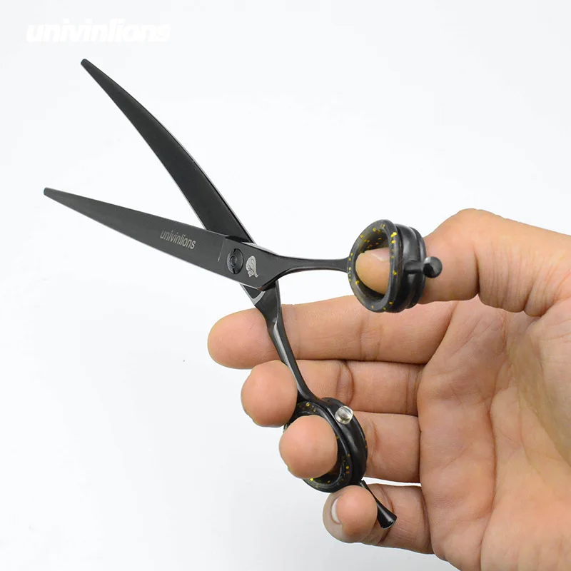 7.5" Pet Dog Grooming Scissors Up Curved Shears Cat Scissors Pet Cat Hair Scissors Horse Shears Upward Hair Cutting Tools VG10