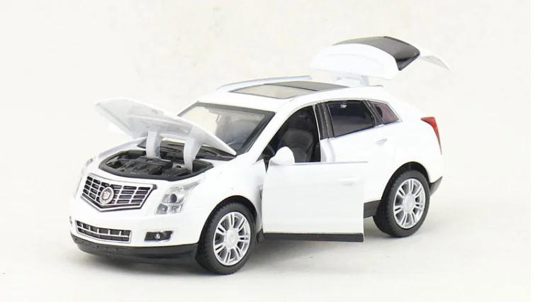 1:32 Cadillac SRX SUV игрушечный автомобиль модель сплав оттягивающий назад коллекция подарок внедорожный Акустооптический автомобиль детские игрушки