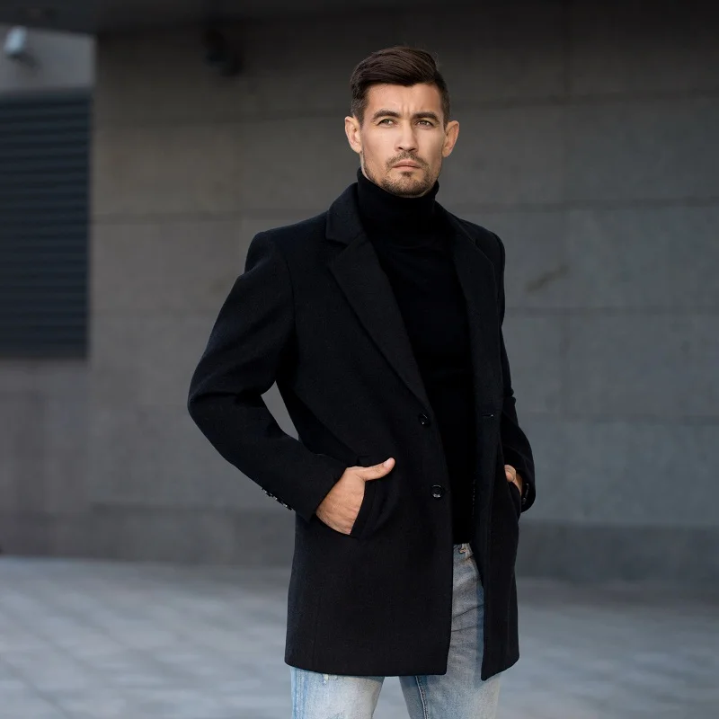 TIAN QIONG Brand Men Wool Coats Autumn Winter New Solid Color High Quality Men's Wool Coats Luxurious Wool Blends Coat Male TIAN QIONG Brand Men Wool Coats Autumn Winter New Solid Color High Quality Men's Wool Coats Luxurious Wool Blends Coat Male