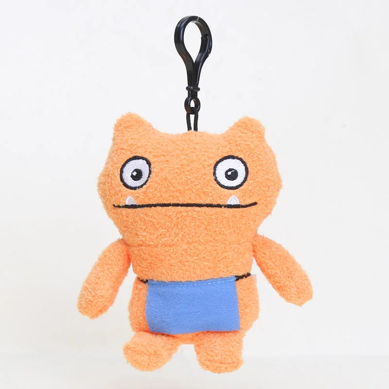 10-12 см Uglydolls Ox Moxy Uglydog Babo Wage Puglee Dave мягкие игрушки некрасивая кукла плюшевый брелок Брелок Плюшевые Подвески Игрушки - Цвет: Темно-бордовый