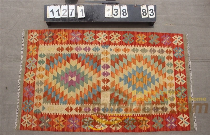 11271 kilim carpet wool Wool Woven Big For Living Room Geometric Bohemian Wool Knitting - Цвет: 11271