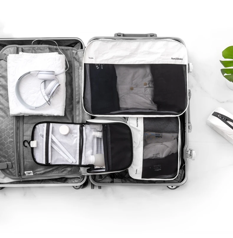 NatureHike Tyvek Wash Bag Outdoor Travel Storage Bag Dry Wet Separation Bag Cosmetic bag