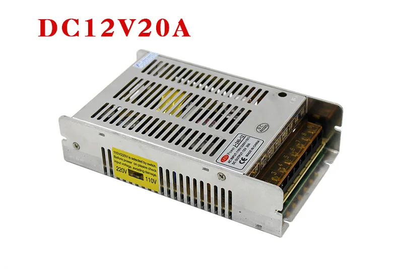 Лидер продаж AC85-265V 110V 220V постоянного тока до DC5V 12V 24V 36V 48V 1A 2A 3A 5A 10A 15A 20A 30A 40A 80A CCTV/Светодиодные ленты Питание адаптер - Цвет: DC12V20A
