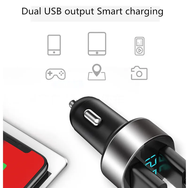 Автомобильные зарядные устройства 2016 А 5 В 2 порта быстрая зарядка два USB для Lada