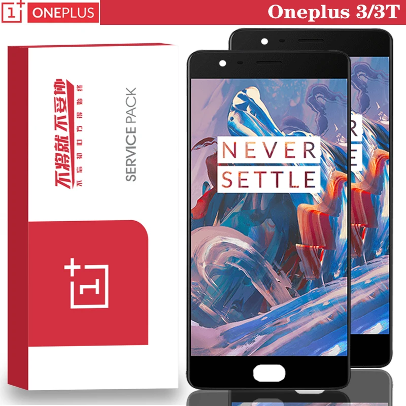 Оригинальный дисплей 5 ''AMOLED с рамкой для Oneplus 3 3T ЖК сенсорный экран дигитайзер