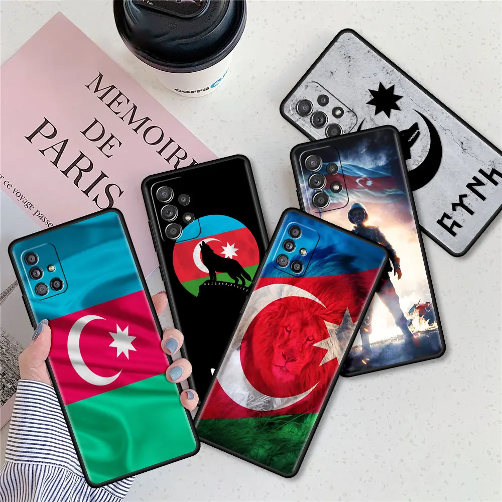 Чехол с флагом Азербайджана для Samsung A51 A12 A21s чехол Galaxy A71 A31 A52 A32 A02s A11 A72 матовый