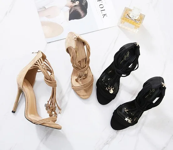 

2017 Ozhouzhan Summer Star Thin Heeled Ultra-High-Heel WOMEN'S Sandals