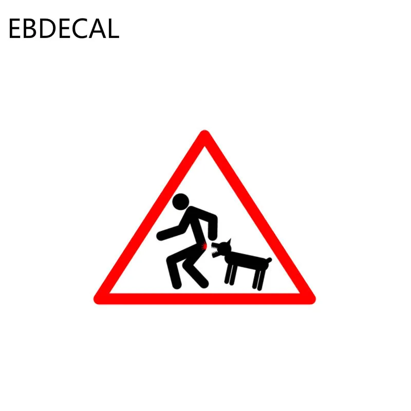 Ebdeckle забавные внимание злая собака для Авто/бампер/окно/наклейка на стену