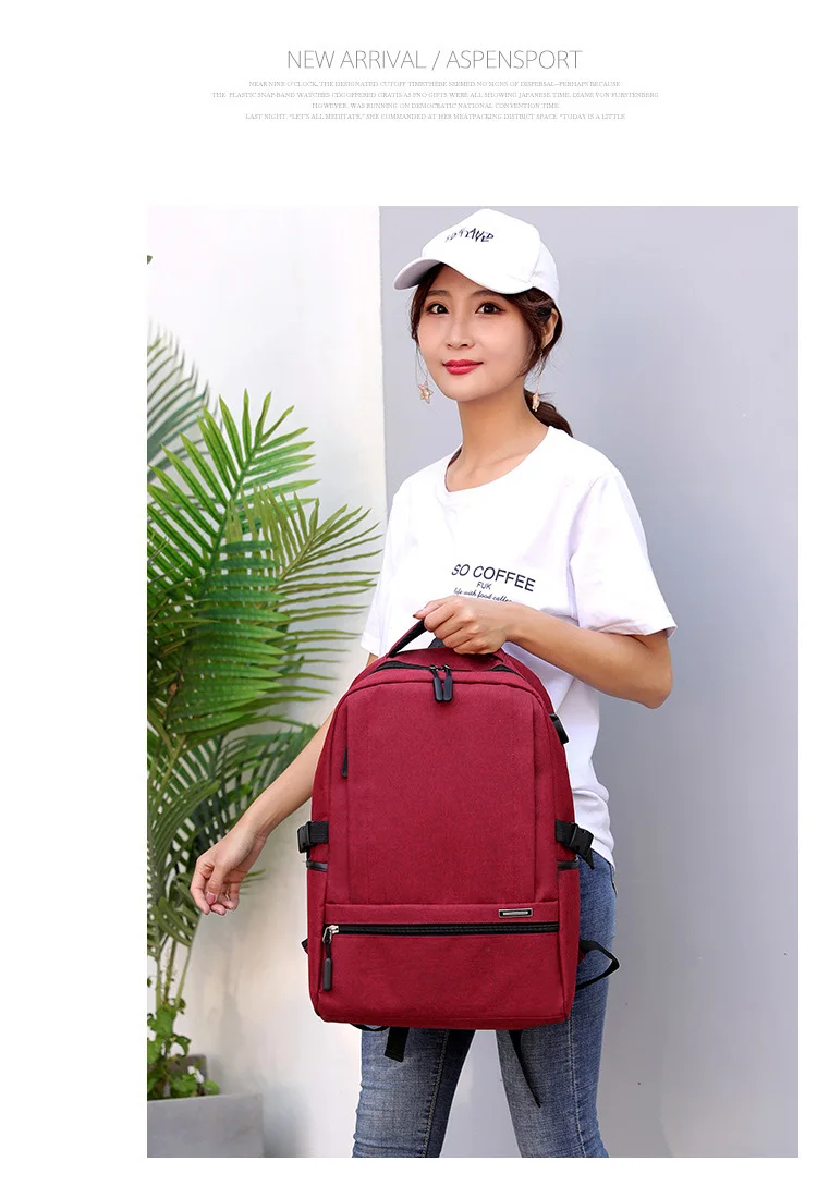 Usb зарядка Мужской рюкзак для ноутбука дорожная сумка модный дизайн школьная сумка рюкзак для девочек-подростков женщин