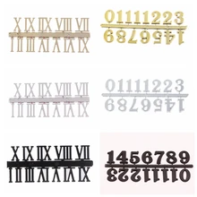 Аксессуары для кварцевых часов, комплект часовых аксессуаров «сделай сам» с римскими или арабскими цифрами, с часовым механизмом Аксессуары для кварцевых часов, комплект часовых аксессуаров «сделай сам» с римскими или арабскими цифрами, с часовым механизмом