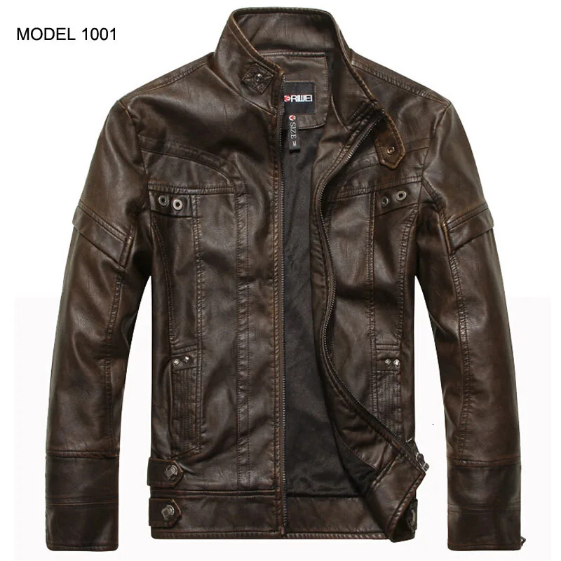 Cooffe Кожаная мужская Мотоциклетная Куртка Jaqueta De Couro Masculina Motoqueiro Casaco, мужская кожаная куртка-бомбер, мужская куртка s Veste Homme - Цвет: Cooffe