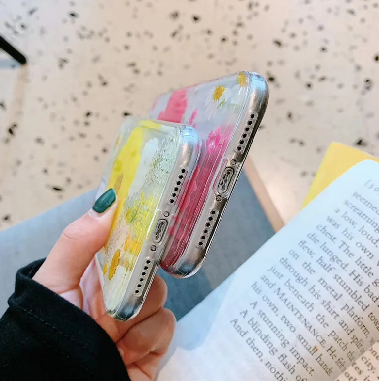 Для iPhone 11 Pro Max 11 Pro XS Max XR XS i8 Plus i7 Plus НАСТОЯЩИЙ СУХОЙ красивый ручной работы чехол для iPhone 6 6s Plus Ins горячая распродажа